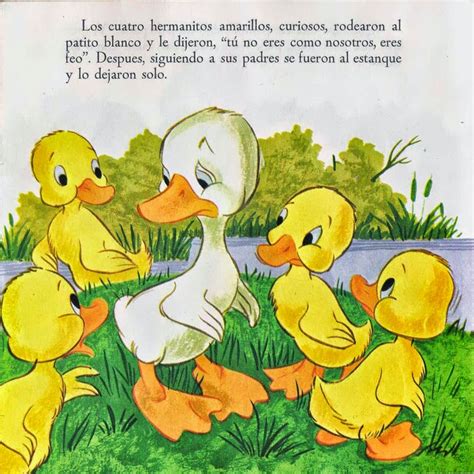 Cuento El PATITO FEO. Imágenes y texto del cuento.